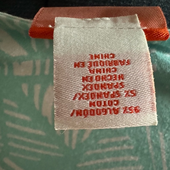 Hearts of Palm Teal Blouse - Picture 6 of 6